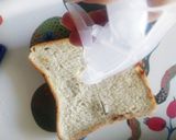 麻薬粒あんバター★朝ご飯★食パントースト作り方2写真