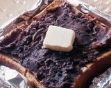 麻薬粒あんバター★朝ご飯★食パントースト作り方4写真