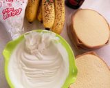 豪快デコケーキ☆チョコバナナ生クリーム作り方1写真