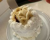 豪快デコケーキ☆チョコバナナ生クリーム作り方10写真