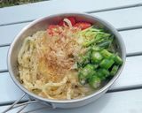 つゆなしのチーズ茶漬けうどん作り方7写真