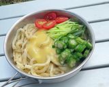 つゆなしのチーズ茶漬けうどん作り方6写真