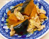 ほっこり優しい♡かぼちゃの鶏そぼろ煮♪作り方4写真