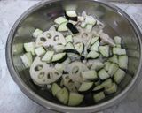 苦手克服!れんこんと茄子のケチャップ煮♡作り方1写真