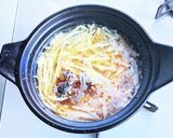 豚ニラもやしの赤味噌鍋作り方6写真