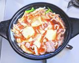 豚ニラもやしの赤味噌鍋作り方7写真
