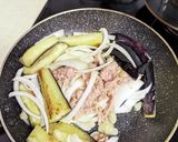 ランチに☆茄子とツナのにんにく醤油パスタ作り方5写真