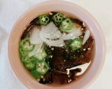 5分でできるオクラともずくのスープ作り方2写真