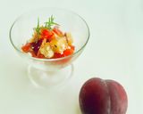 【甘〜いプラムとトマトのヘルシーサラダ】作り方3写真