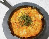 辛さ控えめ♪鶏キムチーズのスキレット焼き作り方6写真
