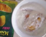 5秒★マンゴーヨーグルト★食パン★ランチ作り方1写真