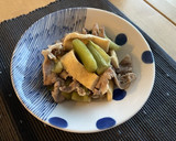はすいも（りゅうきゅう）と豚肉のさっと煮作り方9写真