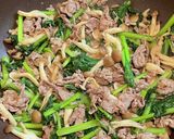 ＊小松菜と牛肉のバター醤油炒め作り方5写真