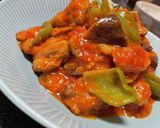 ＊鶏もも肉と茄子のトマト煮込み作り方10写真
