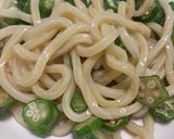 刻みオクラとかつお節の冷やしうどん作り方4写真