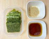 シミにW美白効果！焼き海苔たっぷりサラダ作り方1写真