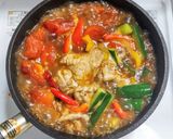 豚こま肉とキュウリとパプリカのトマト煮作り方6写真