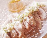 よだれ鶏★胸肉の旨塩檸檬ネギダレ★レンジ作り方9写真