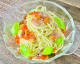 生ハムとトマトの冷製パスタ作り方3写真
