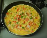 夏野菜とひよこ豆のオープンオムレツ作り方2写真