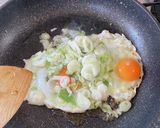 オートミールでネギ炒飯作り方2写真