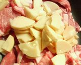 和風✿茹でたけのこと❀豚肉の✿甘辛煮作り方3写真