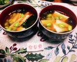 即席にも！ワカメと山芋の味噌汁作り方2写真