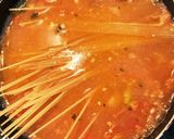 簡単時短！鶏ひき肉とトマトのスパゲッティ作り方2写真