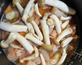 リメイク★彡角煮の煮汁で炊き込みご飯！作り方3写真