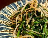 春菊とゴボウの胡麻ポン酢和え作り方7写真