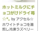 ホットミルクにチョコがけドライ苺☆*｡作り方20写真