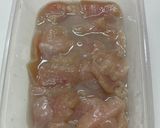 【簡単おかず】鶏胸肉とたけのこの甘酢餡作り方1写真