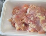 お値打ちな切り込み肉で食べやすい焼き鳥♪作り方1写真