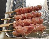 お値打ちな切り込み肉で食べやすい焼き鳥♪作り方3写真