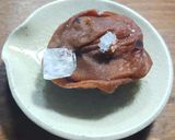 SDGs小豆の煮汁で芋粥　梅干、木の芽作り方2写真