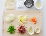 電子レンジで簡単！野菜カレービーフン作り方2写真