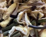オガタ家　夕食　山菜そば作り方2写真