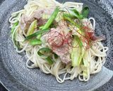 素麺アレンジにんにくオイル素麺チャンプル作り方8写真