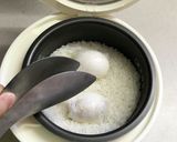 コスト0円!炊飯器で半熟卵と固ゆで卵作り方3写真