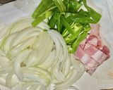 うどんナポリタン作り方1写真