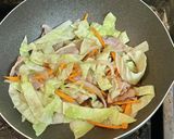 焼き肉のタレで焼きうどん作り方3写真