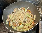 焼き肉のタレで焼きうどん作り方4写真