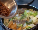 すき焼き(割り下なし×切り落とし牛肉)作り方9写真