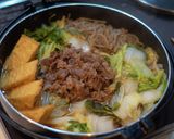 すき焼き(割り下なし×切り落とし牛肉)作り方11写真