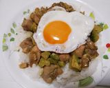鶏とアボカドのわさび丼作り方4写真