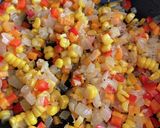 お鍋で炊く　とうもろこしと野菜のピラフ作り方2写真