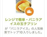 レンジで簡単・バニラアイスの玉子プリン作り方1写真