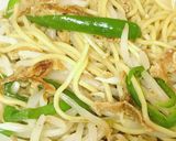 レンジ4分!ランチに簡単もやし焼きそば作り方3写真