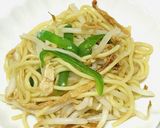 レンジ4分!ランチに簡単もやし焼きそば作り方4写真