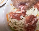 焼かないレンチン焼きうどん作り方3写真